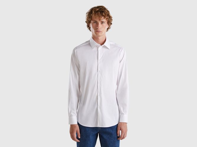 Benetton, Chemise Coupe Slim, taille XXL, Blanc - United Colors of Benetton - Modalova