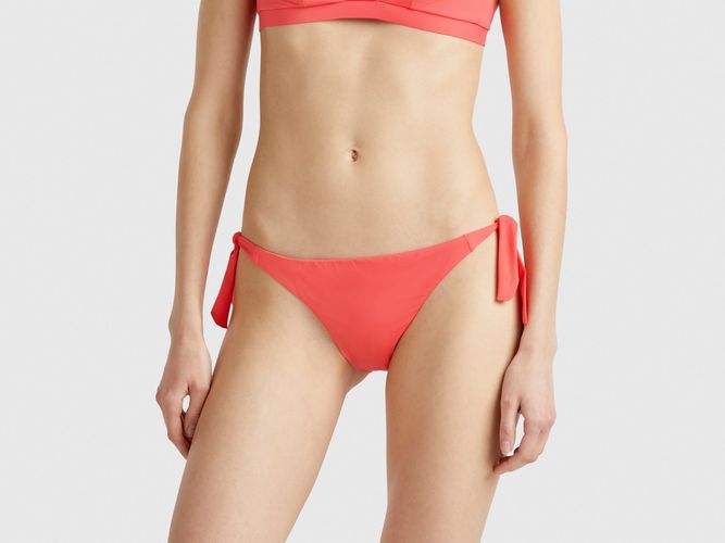 Benetton, Slip De Bain Econyl Avec Nauds, taille L, Corail - United Colors of Benetton - Modalova