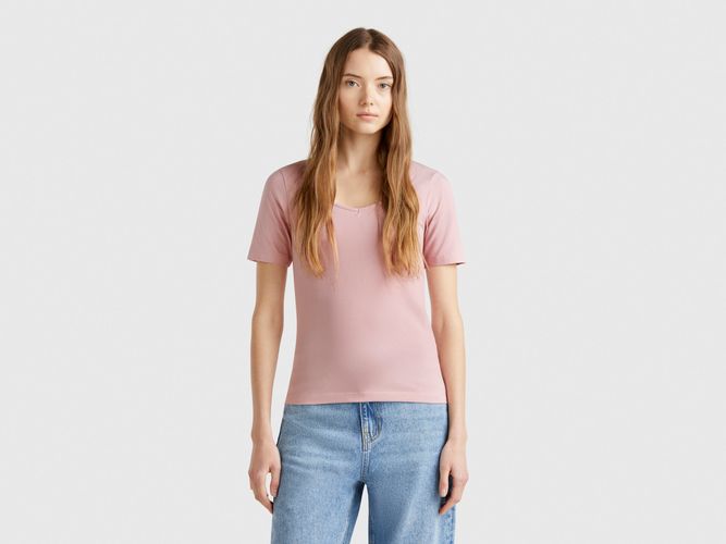 Benetton, T-shirt Coupe Slim, taille L, Rose - United Colors of Benetton - Modalova