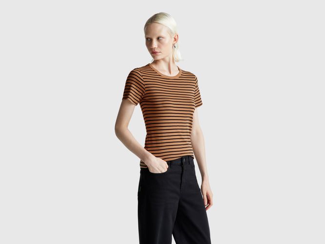 Benetton, T-shirt Rayé À Col Rond, Taille: S, - United Colors of Benetton - Modalova