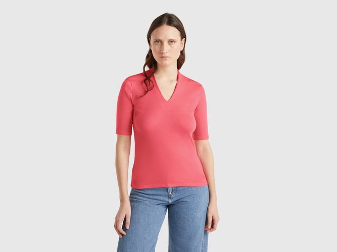 Benetton, T-shirt Coupe Slim En Coton Longues Fibres, taille S, - United Colors of Benetton - Modalova