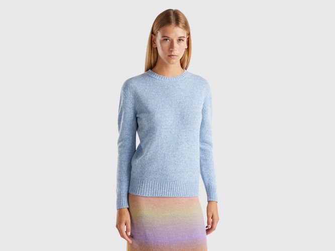 Benetton, Pull En Pure Laine Shetland, taille L, Bleu Clair - United Colors of Benetton - Modalova