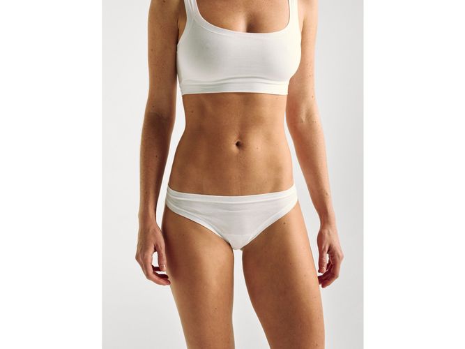 Benetton, Maillot Brésilien En Coton Super Extensible, taille OS, Blanc - United Colors of Benetton - Modalova