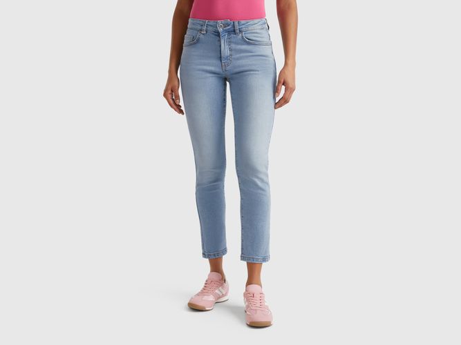 Benetton, Jean Slim Taille Haute, taille 34, Bleu Clair - United Colors of Benetton - Modalova