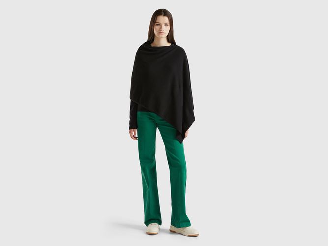 Benetton, Cape En Cachemire Mélangé, taille OS, Noir - United Colors of Benetton - Modalova