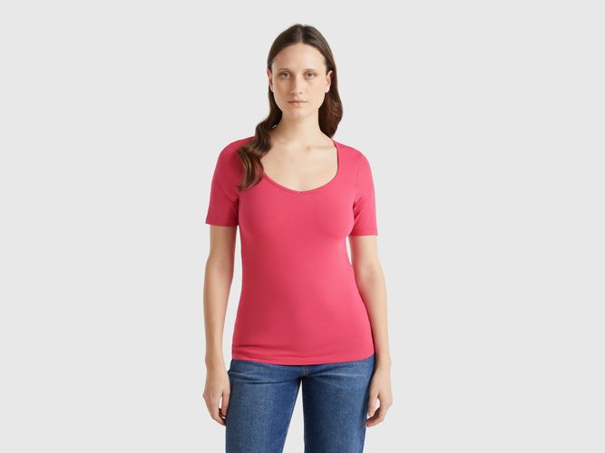 Benetton, T-shirt Coupe Slim, taille L, Fraise - United Colors of Benetton - Modalova