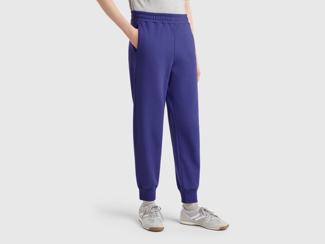 Benetton, Pantalon De Jogging En Pur Coton, taille L, Bleu - United Colors of Benetton - Modalova