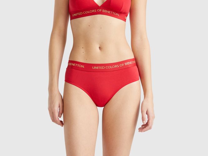 Benetton, Culotte En Coton Stretch, taille XS, Rouge - United Colors of Benetton - Modalova