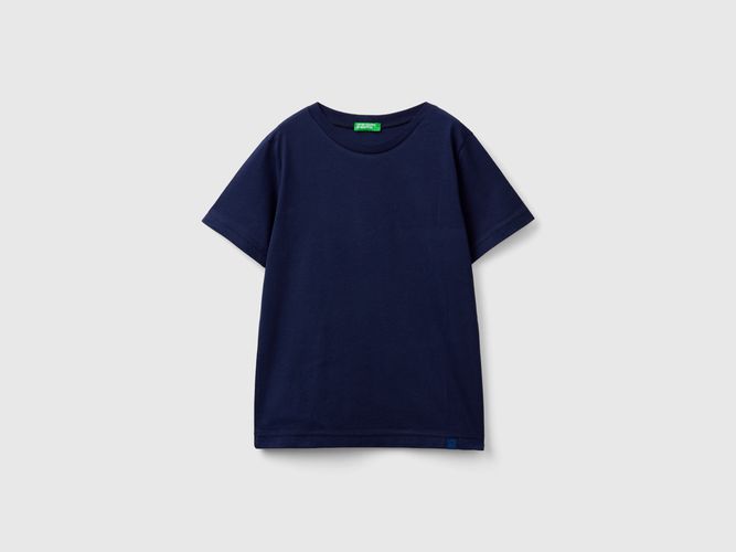 Benetton, T-shirt In Cotone Biologico, taglia XL, Blu Scuro, Bambini - United Colors of Benetton - Modalova