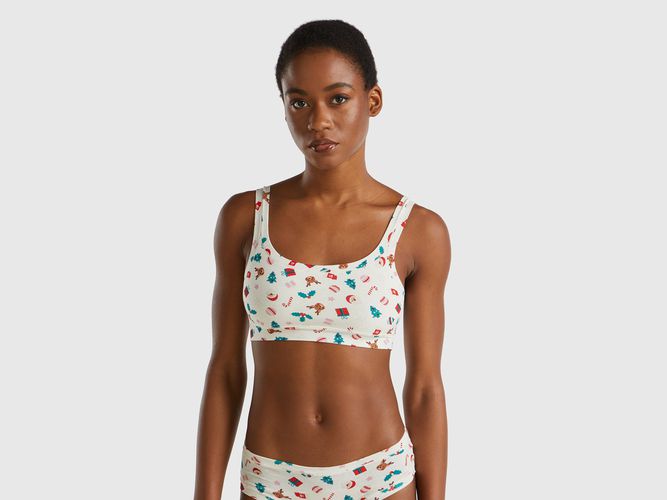 Benetton, Brassière À Motif Noël, taille OS, Crème - United Colors of Benetton - Modalova