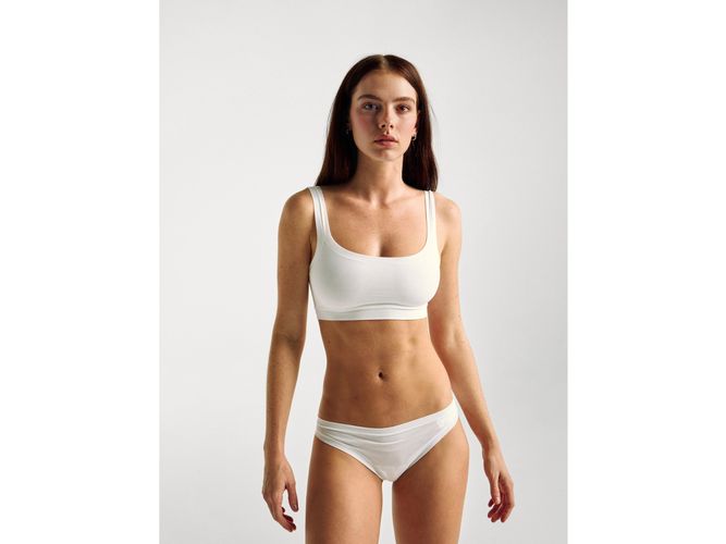 Benetton, Soutien-gorge En Coton Super Extensible, taille OS, Blanc - United Colors of Benetton - Modalova