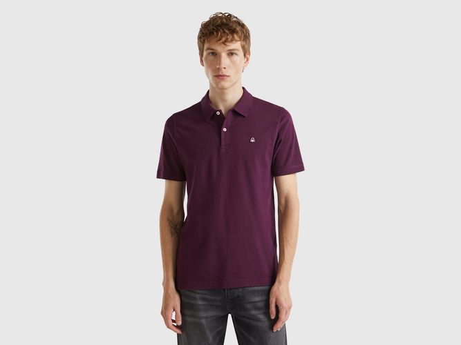 Benetton, Polo Ajusté Violet Foncé, taille XXL - United Colors of Benetton - Modalova