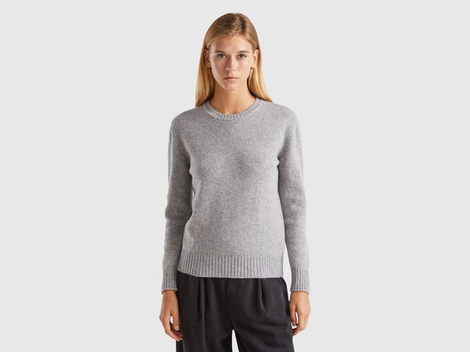 Benetton, Pull En Pure Laine Shetland, taille S, Gris Clair - United Colors of Benetton - Modalova