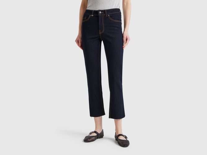 Benetton, Jeans Court En Coton, taille 25, Bleu Foncé - United Colors of Benetton - Modalova