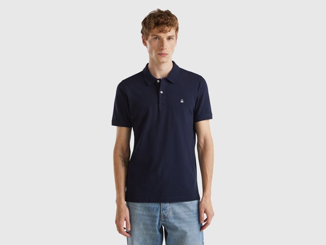 Benetton, Polo Ajusté Bleu Nuit, taille XXL, Bleu Foncé - United Colors of Benetton - Modalova