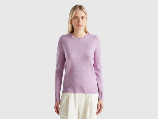 Benetton, Pull En Pure Laine Shetland, taille L, Lilas - United Colors of Benetton - Modalova