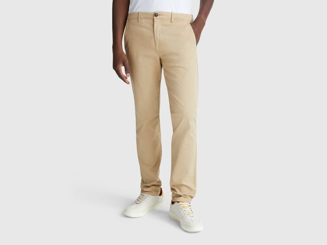 Benetton, Pantalon Chino Slim En Coton, taille 42, - United Colors of Benetton - Modalova