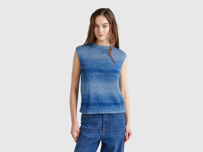 Benetton, Gilet Effet Dégradé, taille L, Bleu - United Colors of Benetton - Modalova