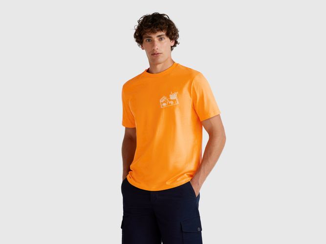 Benetton, T-shirt Ocre Avec Graphisme, taille XXL, Moutarde - United Colors of Benetton - Modalova