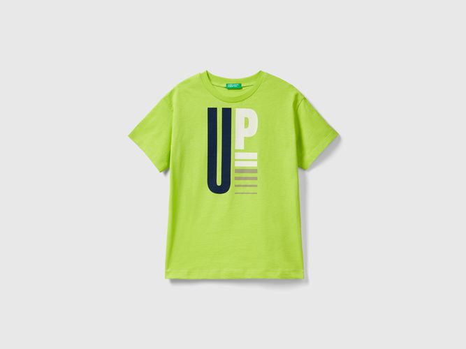 Benetton, T-shirt Manica Corta In Cotone Bio, taglia M, , Bambini - United Colors of Benetton - Modalova