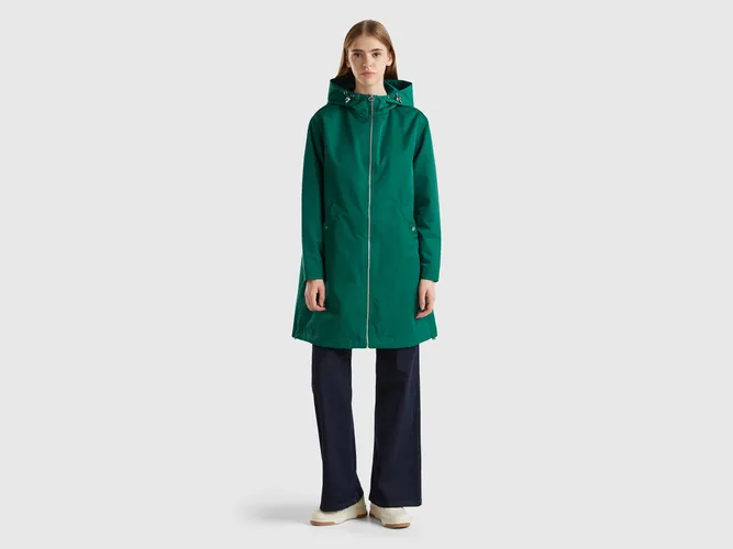 Benetton, Blouson Imperméable En Nylon, taille L, Vert Foncé - United Colors of Benetton - Modalova