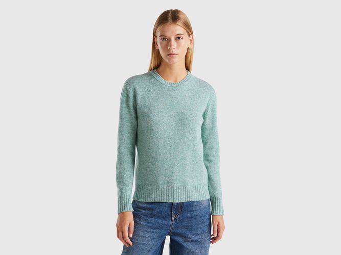 Benetton, Pull En Pure Laine Shetland, taille L, Bleu Vert - United Colors of Benetton - Modalova