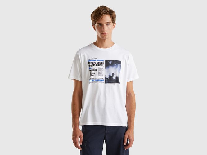 Benetton, T-shirt Avec Impression Photo, taille XXL, Blanc - United Colors of Benetton - Modalova