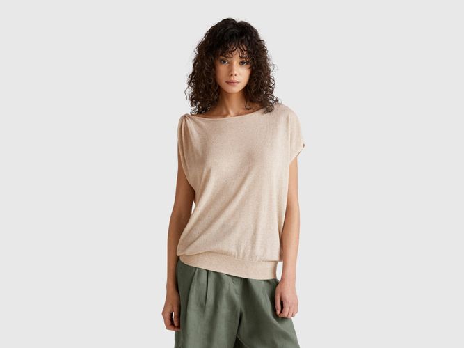 Benetton, Pull Asymétrique En Lin Mélangé, taille M, - United Colors of Benetton - Modalova