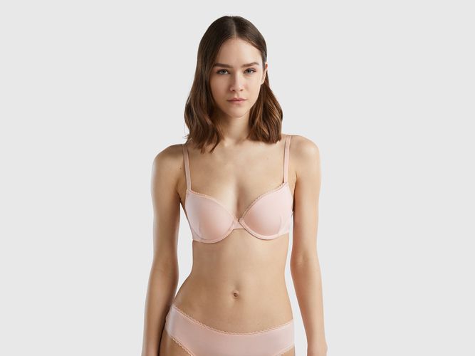 Benetton, Soutien-gorge Push-up En Modal Stretch, taille, Rose Pâle - United Colors of Benetton - Modalova