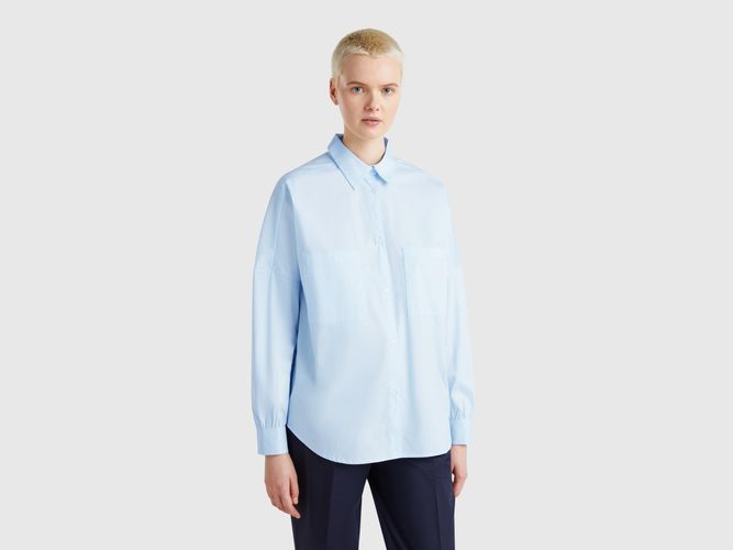 Benetton, Chemise Over-fit, taille L, Bleu Ciel - United Colors of Benetton - Modalova