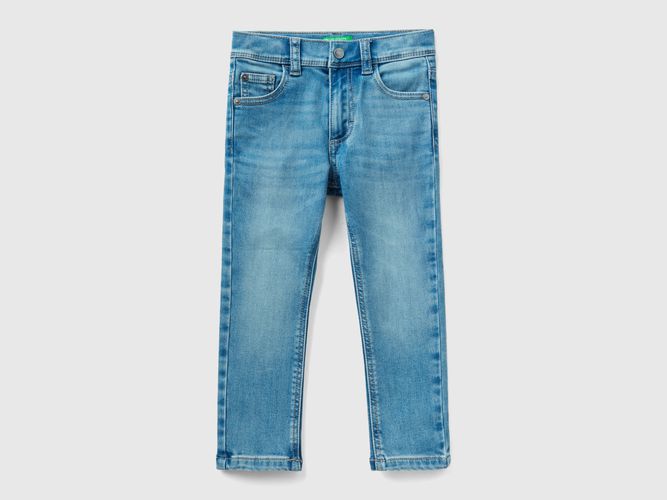 Benetton, Jeans Termici Skinny Fit, taglia 110, Azzurro, Bambini - United Colors of Benetton - Modalova