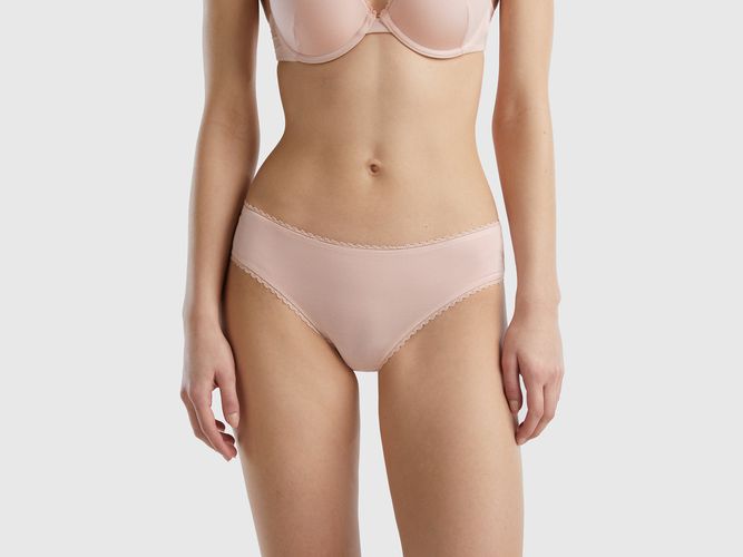 Benetton, Culotte En Modal Stretch, taille L, Rose Pâle - United Colors of Benetton - Modalova