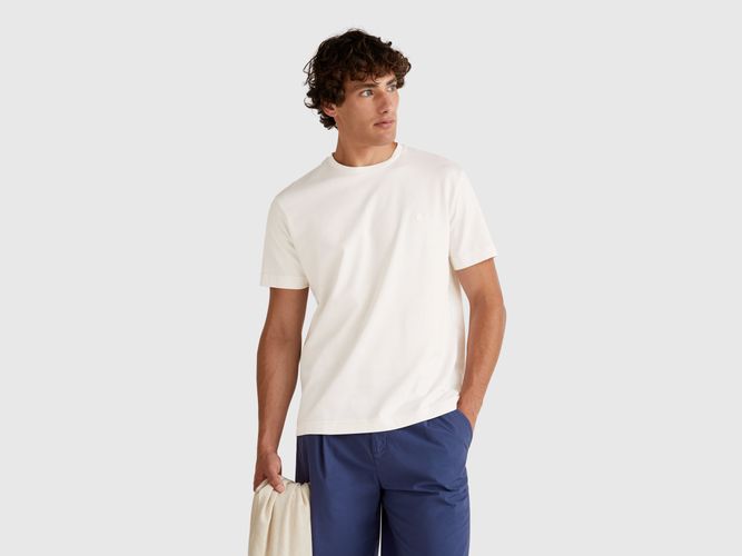 Benetton, Le T-shirt Micropiqué, taille XXL, Blanc - United Colors of Benetton - Modalova