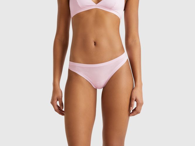 Benetton, Soutien-gorge Brésilien Super Stretch En Coton Bio, taille OS, Lilas - United Colors of Benetton - Modalova