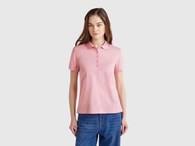 Benetton, Polo Coupe Slim En Coton Stretch, taille M, Rose - United Colors of Benetton - Modalova