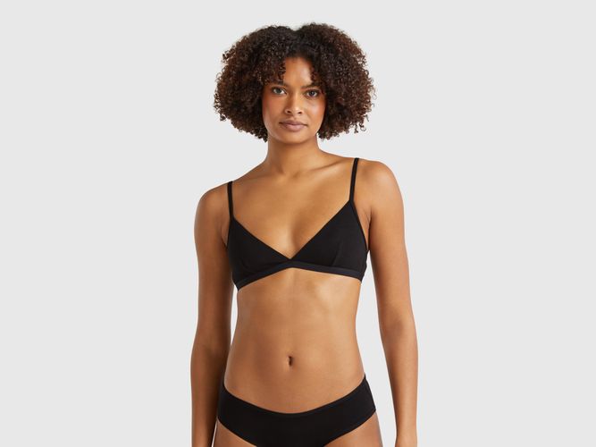 Benetton, Soutien-gorge En Coton Bio Super Stretch, taille 95, Noir - United Colors of Benetton - Modalova