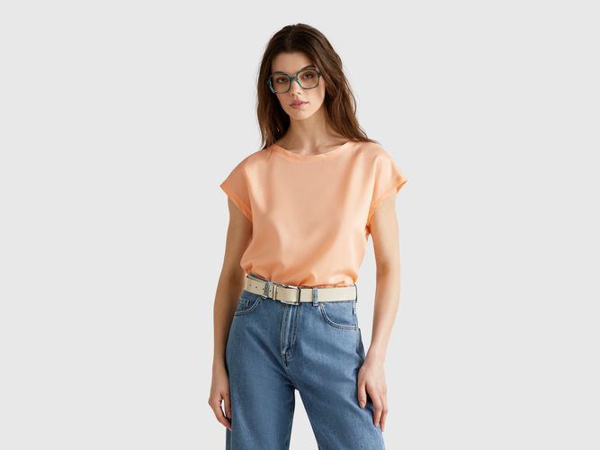Benetton, Chemisier Fluide, taille L, Rose Pêche - United Colors of Benetton - Modalova