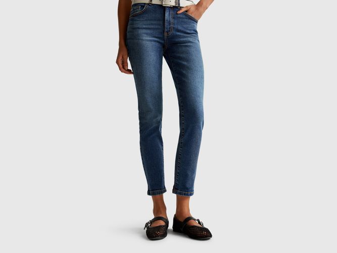 Benetton, Jean Slim Taille Haute, taille 25, Bleu - United Colors of Benetton - Modalova