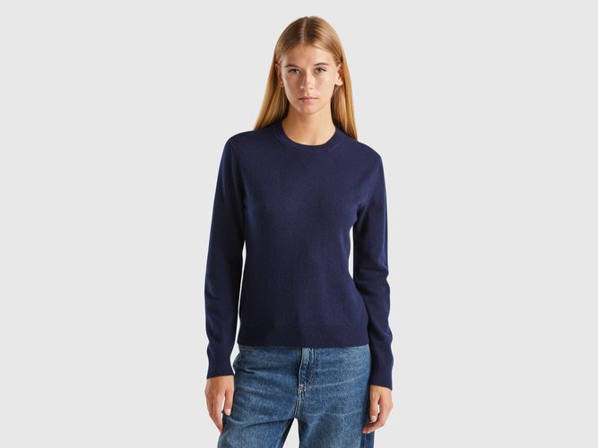 Benetton, Pull Bleu Nuit En Pur Cachemire, taille L, Bleu Foncé - United Colors of Benetton - Modalova