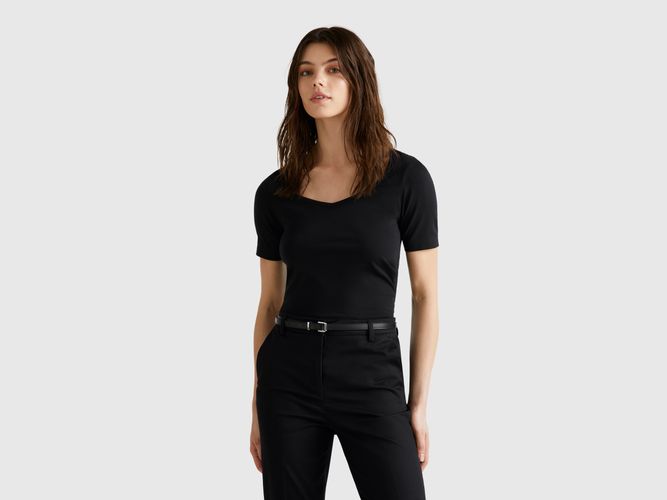 Benetton, T-shirt Coupe Slim, taille L, Noir - United Colors of Benetton - Modalova