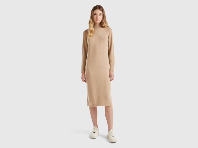 Benetton, Robe Midi En Cachemire Mélangé, taille L, - United Colors of Benetton - Modalova