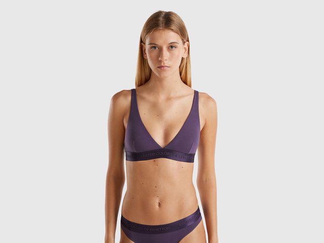 Benetton, Soutien-gorge Triangle En Coton Bio Stretch, taille 100 - United Colors of Benetton - Modalova