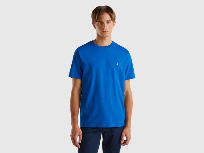 Benetton, T-shirt Basique 100 % Coton Bio, taille XXL, Bleu - United Colors of Benetton - Modalova