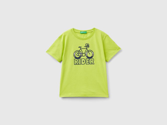 Benetton, T-shirt In Cotone Bio Con Stampa, taglia 110, , Bambini - United Colors of Benetton - Modalova