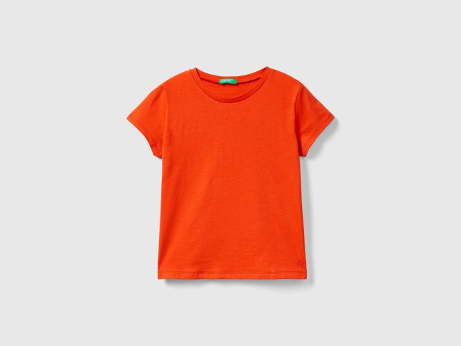 Benetton, T-shirt In Puro Cotone Bio, taglia 2XL, Rosso, Bambini - United Colors of Benetton - Modalova
