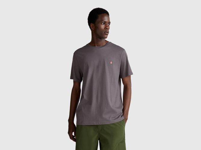 Benetton, T-shirt Basique En Coton, taille XXL, Gris Foncé - United Colors of Benetton - Modalova