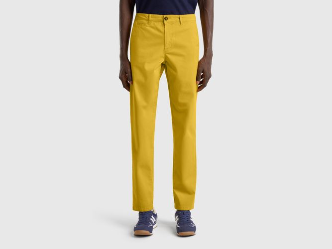Benetton, Chino Slim Jaune Moutarde, taille 44, Moutarde - United Colors of Benetton - Modalova