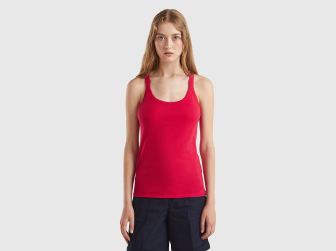 Benetton, Débardeur Prune En Pur Coton, taille L, Rouge - United Colors of Benetton - Modalova