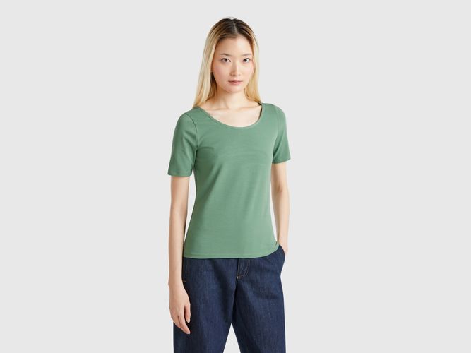 Benetton, T-shirt Coupe Slim Réversible, taille L, Vert - United Colors of Benetton - Modalova