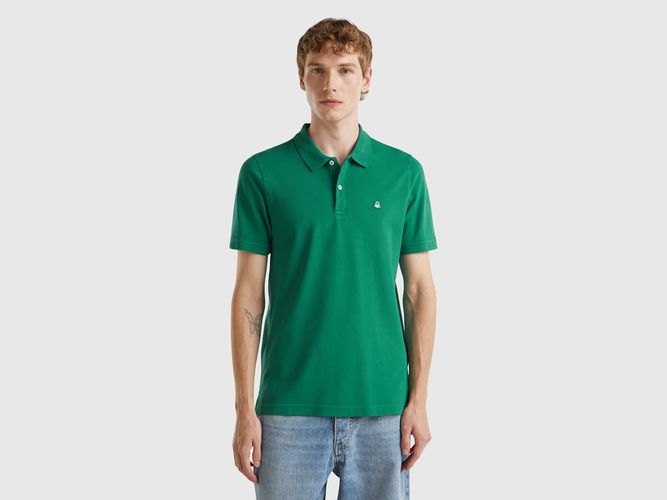 Benetton, Polo Ajusté Vert Foncé, taille XXL, Vert Foncé - United Colors of Benetton - Modalova